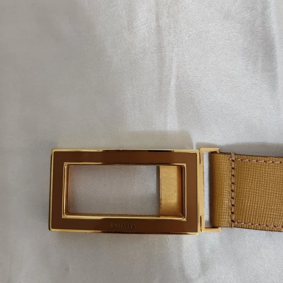 Authentic Vintage Prada Camel/Tan Color  Ladies Belt - Picture 2 of 9